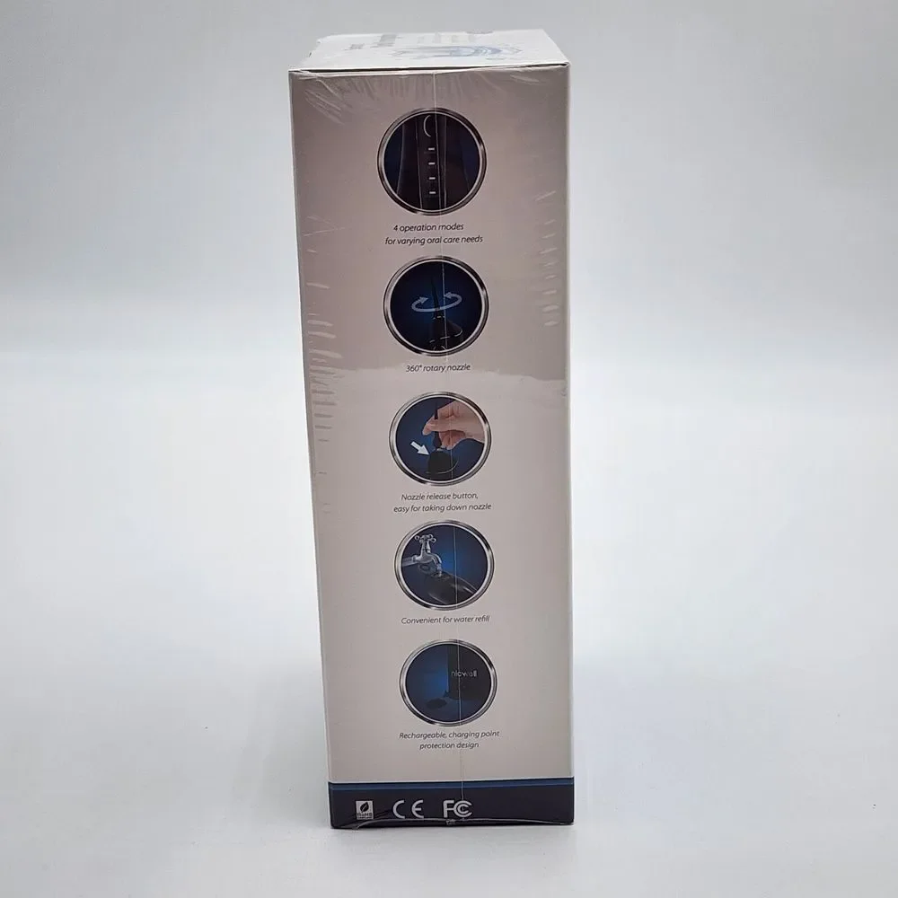 Nicwell Rechargeable Portable Smart‎ Dental Oral Irrigator F5025 Black Cordless
